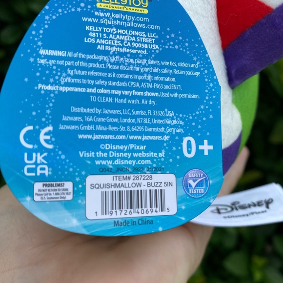 DISNEY~BuzzLightyear Toy Story Squishmallow 5” NWT - Picture 5 of 5